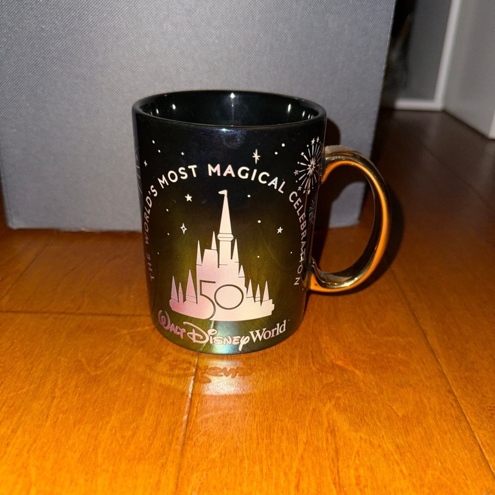 Disney Black and Gold Celebration Mug